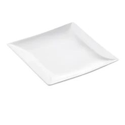 Bissolo Casa Piatti Piani<PIATTO QUADRO IN PORCELLANA CARLOTTA/RAMADA 17X17CM BIANCO