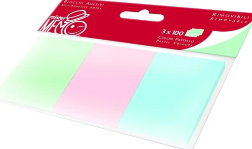 Bissolo Casa Cancelleria Memo<PIGNA - MISTER MEMO 3 BLOCCHETTI 100 FF ADESIVI 38X50mm ASS.: vendita online PIGNA - MISTER MEMO 3 BLOCCHETTI 100 FF ADESIVI 38X50mm ASS. in offerta