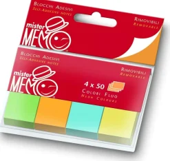 Bissolo Casa Cancelleria Memo<PIGNA - MISTER MEMO CONF.4 BLOCCHETTI 50 FF 2X5MM ASSORTITO: vendita online PIGNA - MISTER MEMO CONF.4 BLOCCHETTI 50 FF 2X5MM ASSORTITO in offerta