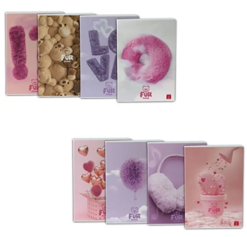 Bissolo Casa Quaderni E Blocchi Quaderni<PIGNA - QUADERNO MAXI FUR PASSION 50 FOGLI A4 RIGHE 3a elem. ASS.: vendita online PIGNA - QUADERNO MAXI FUR PASSION 50 FOGLI A4 RIGHE 3a elem. ASS. in offerta
