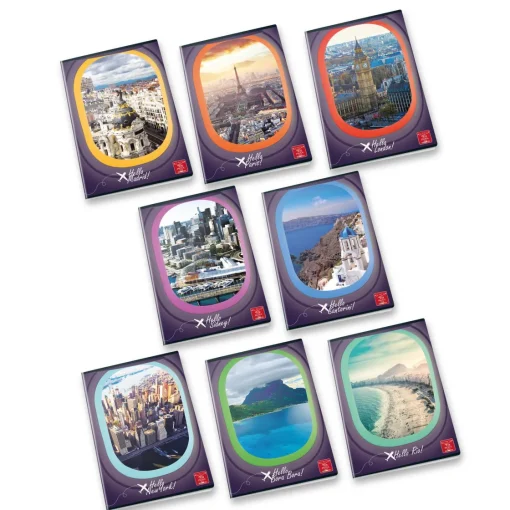 Bissolo Casa Quaderni E Blocchi Quaderni<PIGNA - QUADERNO MAXI HELLO TRAVEL 42 FOGLI A4 RIGHE 4a 5a elem. ASS.: vendita online PIGNA - QUADERNO MAXI HELLO TRAVEL 42 FOGLI A4 RIGHE 4a 5a elem. ASS. in offerta