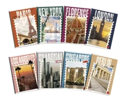 Bissolo Casa Quaderni E Blocchi Quaderni<PIGNA - QUADERNO MAXI POSTCARDS 50FF/SH QUADRETTI 5mm ASSORTITO: vendita online PIGNA - QUADERNO MAXI POSTCARDS 50FF/SH QUADRETTI 5mm ASSORTITO in offerta