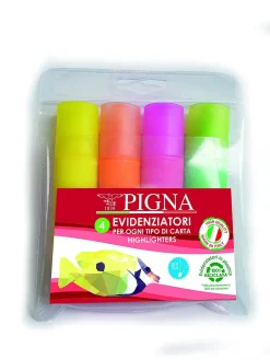 Bissolo Casa Evidenziatori Evidenziatori<PIGNA - SET 4 EVIDENZIATORI : vendita online PIGNA - SET 4 EVIDENZIATORI in offerta
