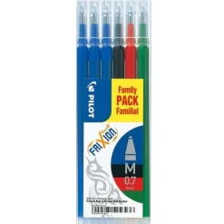Bissolo Casa Penne Penne Cancellabili<PILOT - SET 6 RICARICHE FRIXION BALL E CLICKER ROSSA/NERA/BLU/VERDE: vendita online PILOT - SET 6 RICARICHE FRIXION BALL E CLICKER ROSSA/NERA/BLU/VERDE in offerta