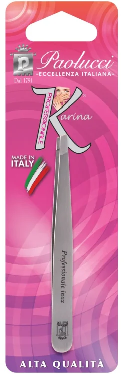 Bissolo Casa Igiene Personale Cura Della Persona|Igiene Cura Della Persona<PINZETTE PROFESSIONALI OBLIQUE IN ACCIAIO INOX - LINEA KARINA: vendita online PINZETTE PROFESSIONALI OBLIQUE IN ACCIAIO INOX - LINEA KARINA in offerta