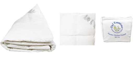 Bissolo Casa Coperte, Piumini, Trapunte Piumini<Piumino Pusteria Duo 155x200 cm - 100% Piumino Bianco e Cotone
