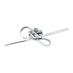 Bissolo Casa Plafoniere<PLAFONIERA A LED 2 LUCI SELVINA CROMATO 69CM - 2X900lm 3500K 2X10W: vendita online PLAFONIERA A LED 2 LUCI SELVINA CROMATO 69CM - 2X900lm 3500K 2X10W in offerta