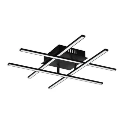 Bissolo Casa Plafoniere<PLAFONIERA A LED LASANA 3 NERO 50X50CM - 4X740lm 3000K 4X5.2W: vendita online PLAFONIERA A LED LASANA 3 NERO 50X50CM - 4X740lm 3000K 4X5.2W in offerta