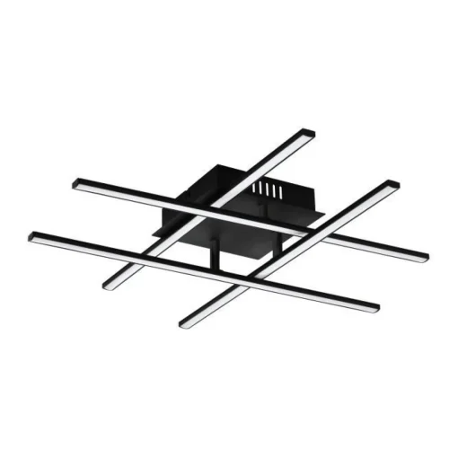 Bissolo Casa Plafoniere<PLAFONIERA A LED LASANA 3 NERO 50X50CM - 4X740lm 3000K 4X5.2W: vendita online PLAFONIERA A LED LASANA 3 NERO 50X50CM - 4X740lm 3000K 4X5.2W in offerta