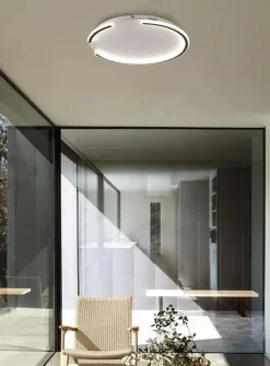 Bissolo Casa Plafoniere<PLAFONIERA A LED PAIGE T BIANCO/NERO D 50CM - 41W: vendita online PLAFONIERA A LED PAIGE T BIANCO/NERO D 50CM - 41W in offerta