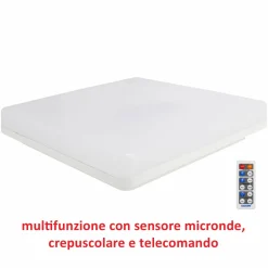 Bissolo Casa Plafoniere<PLAFONIERA A LED QUADRATA 33X33X5CM - 24W 2000lm: vendita online PLAFONIERA A LED QUADRATA 33X33X5CM - 24W 2000lm in offerta