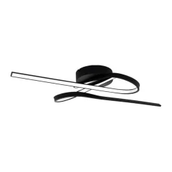 Bissolo Casa Plafoniere<PLAFONIERA A LED SELVINA 1 NERO 69CM - 3150lm 3000K 21W: vendita online PLAFONIERA A LED SELVINA 1 NERO 69CM - 3150lm 3000K 21W in offerta