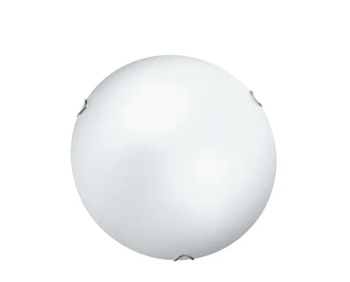 Bissolo Casa Plafoniere<PLAFONIERA BIANCO SATINATO D. 30CM CON GANCIO FILO CROMO - 2XE27 MAX 60W: vendita online PLAFONIERA BIANCO SATINATO D. 30CM CON GANCIO FILO CROMO - 2XE27 MAX 60W in offerta