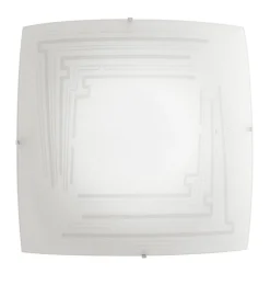 Bissolo Casa Plafoniere<PLAFONIERA CONCEPT 3XE27 MAX 60W 40X40CM ECO-CONTRIBUTO RAEE COMPRESO: vendita online PLAFONIERA CONCEPT 3XE27 MAX 60W 40X40CM ECO-CONTRIBUTO RAEE COMPRESO in offerta