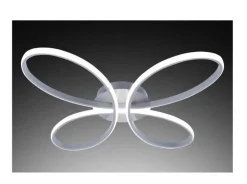 Bissolo Casa Plafoniere<PLAFONIERA FARFALLA A LED SILVER D. 67CM - MAX 38W 3000-6000K 2180lm: vendita online PLAFONIERA FARFALLA A LED SILVER D. 67CM - MAX 38W 3000-6000K 2180lm in offerta