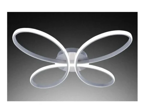 Bissolo Casa Plafoniere<PLAFONIERA FARFALLA A LED SILVER D. 67CM - MAX 38W 3000-6000K 2180lm: vendita online PLAFONIERA FARFALLA A LED SILVER D. 67CM - MAX 38W 3000-6000K 2180lm in offerta