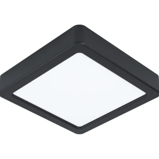 Bissolo Casa Plafoniere<PLAFONIERA LED FUEVA 5 NERA 16X16CM - 1350lm 3000K 11W: vendita online PLAFONIERA LED FUEVA 5 NERA 16X16CM - 1350lm 3000K 11W in offerta