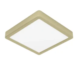 Bissolo Casa Plafoniere<PLAFONIERA LED FUEVA 5 ORO 21X21CM - 2000ml 3000K 17W : vendita online PLAFONIERA LED FUEVA 5 ORO 21X21CM - 2000ml 3000K 17W in offerta