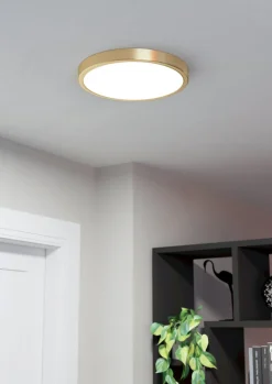 Bissolo Casa Plafoniere<PLAFONIERA LED FUEVA 5 ORO D. 28,5CM - 2400lm 3000K 20,5W: vendita online PLAFONIERA LED FUEVA 5 ORO D. 28,5CM - 2400lm 3000K 20,5W in offerta