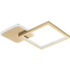Bissolo Casa Plafoniere<PLAFONIERA LED GAFARES ORO 33CM - 15W 2100lm 2700-6000w: vendita online PLAFONIERA LED GAFARES ORO 33CM - 15W 2100lm 2700-6000w in offerta
