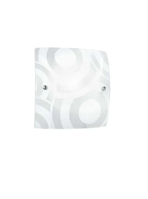 Bissolo Casa Plafoniere<PLAFONIERA MIRO' BIANCA GRANIGLIATA 40X40CM - 3XE27 MAX 60W: vendita online PLAFONIERA MIRO' BIANCA GRANIGLIATA 40X40CM - 3XE27 MAX 60W in offerta