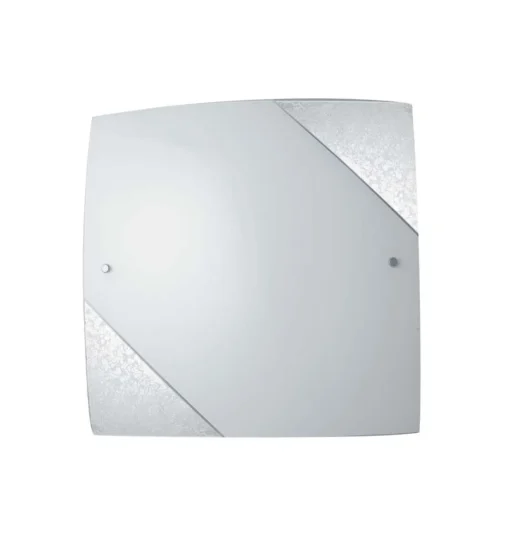 Bissolo Casa Plafoniere<PLAFONIERA PARIS SILVER 30X30CM - 2XE27 MAX 60W: vendita online PLAFONIERA PARIS SILVER 30X30CM - 2XE27 MAX 60W in offerta