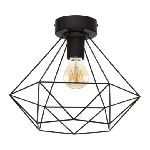 Bissolo Casa Plafoniere<PLAFONIERA TARBES NERA D32,5XH27,5CM - 1X60W E27: vendita online PLAFONIERA TARBES NERA D32,5XH27,5CM - 1X60W E27 in offerta