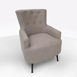 Bissolo Casa Poltrone<POLTRONA CARAT IN TESSUTO TORTORA: vendita online POLTRONA CARAT IN TESSUTO TORTORA in offerta