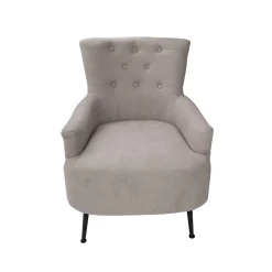 Bissolo Casa Poltrone<POLTRONA CARAT IN TESSUTO TORTORA: vendita online POLTRONA CARAT IN TESSUTO TORTORA in offerta
