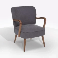 Bissolo Casa Poltrone<POLTRONA CHIARA IN TESSUTO GRIGIO SCURO : vendita online POLTRONA CHIARA IN TESSUTO GRIGIO SCURO in offerta