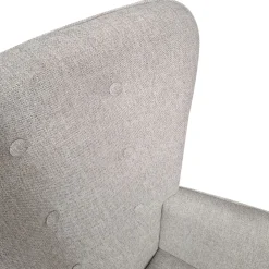 Bissolo Casa Poltrone<POLTRONA CON POUF FIORELLA IN TESSUTO TORTORA: vendita online POLTRONA CON POUF FIORELLA IN TESSUTO TORTORA in offerta
