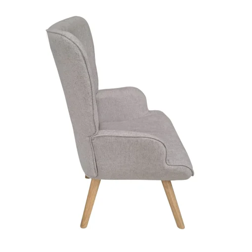 Bissolo Casa Poltrone<POLTRONA CON POUF FIORELLA IN TESSUTO TORTORA: vendita online POLTRONA CON POUF FIORELLA IN TESSUTO TORTORA in offerta
