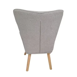 Bissolo Casa Poltrone<POLTRONA CON POUF FIORELLA IN TESSUTO TORTORA: vendita online POLTRONA CON POUF FIORELLA IN TESSUTO TORTORA in offerta