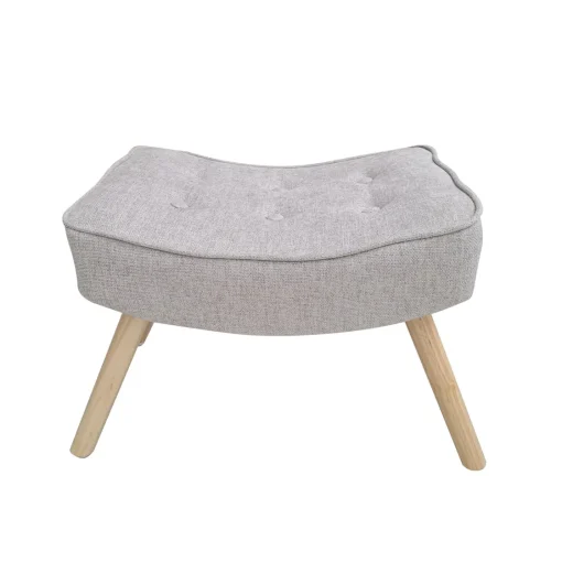 Bissolo Casa Poltrone<POLTRONA CON POUF FIORELLA IN TESSUTO TORTORA: vendita online POLTRONA CON POUF FIORELLA IN TESSUTO TORTORA in offerta
