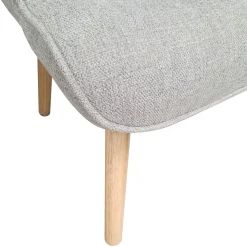 Bissolo Casa Poltrone<POLTRONA CON POUF FIORELLA IN TESSUTO TORTORA: vendita online POLTRONA CON POUF FIORELLA IN TESSUTO TORTORA in offerta