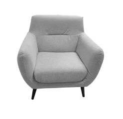 Bissolo Casa Poltrone<POLTRONA EMMA IN TESSUTO GRIGIO CHIARO: vendita online POLTRONA EMMA IN TESSUTO GRIGIO CHIARO in offerta