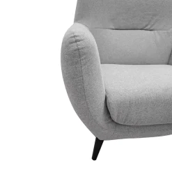 Bissolo Casa Poltrone<POLTRONA EMMA IN TESSUTO GRIGIO CHIARO: vendita online POLTRONA EMMA IN TESSUTO GRIGIO CHIARO in offerta