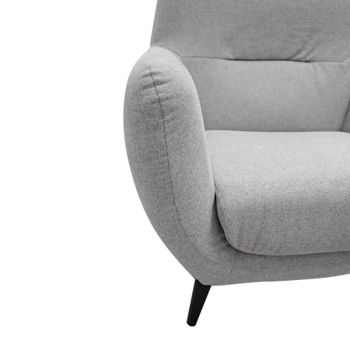Bissolo Casa Poltrone<POLTRONA EMMA IN TESSUTO GRIGIO CHIARO: vendita online POLTRONA EMMA IN TESSUTO GRIGIO CHIARO in offerta