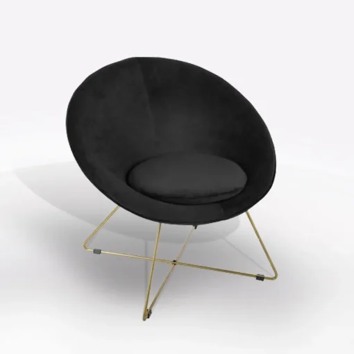 Bissolo Casa Poltrone<POLTRONA EVAN IN VELLUTO NERO : vendita online POLTRONA EVAN IN VELLUTO NERO in offerta