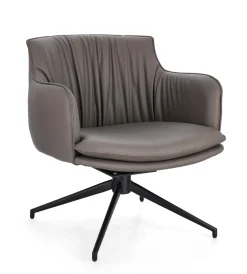 Bissolo Casa Poltrone<POLTRONA GIREVOLE VERMONT IN ECOPELLE TORTORA: vendita online POLTRONA GIREVOLE VERMONT IN ECOPELLE TORTORA in offerta