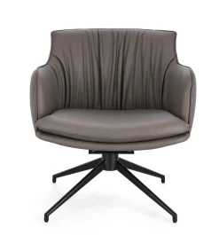 Bissolo Casa Poltrone<POLTRONA GIREVOLE VERMONT IN ECOPELLE TORTORA: vendita online POLTRONA GIREVOLE VERMONT IN ECOPELLE TORTORA in offerta