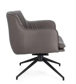 Bissolo Casa Poltrone<POLTRONA GIREVOLE VERMONT IN ECOPELLE TORTORA: vendita online POLTRONA GIREVOLE VERMONT IN ECOPELLE TORTORA in offerta