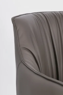 Bissolo Casa Poltrone<POLTRONA GIREVOLE VERMONT IN ECOPELLE TORTORA: vendita online POLTRONA GIREVOLE VERMONT IN ECOPELLE TORTORA in offerta