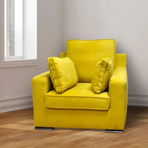 Bissolo Casa Poltrone<POLTRONA HELEN IN TESSUTO GIALLO: vendita online POLTRONA HELEN IN TESSUTO GIALLO in offerta