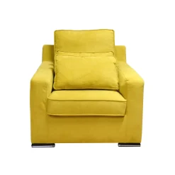 Bissolo Casa Poltrone<POLTRONA HELEN IN TESSUTO GIALLO: vendita online POLTRONA HELEN IN TESSUTO GIALLO in offerta