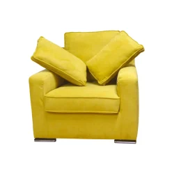 Bissolo Casa Poltrone<POLTRONA HELEN IN TESSUTO GIALLO: vendita online POLTRONA HELEN IN TESSUTO GIALLO in offerta