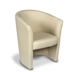 Bissolo Casa Poltrone<Poltrona in Ecopelle da Salotto: Modello Pegasus Beige