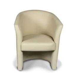 Bissolo Casa Poltrone<Poltrona in Ecopelle da Salotto: Modello Pegasus Beige