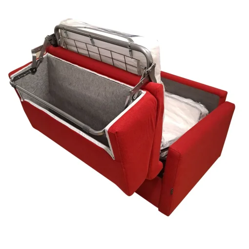 Bissolo Casa Divani Letto<POLTRONA LETTO MOD. MADRID CON RETE ELETTROSALDATA IN TESSUTO ROSSO: vendita online POLTRONA LETTO MOD. MADRID CON RETE ELETTROSALDATA IN TESSUTO ROSSO in offerta