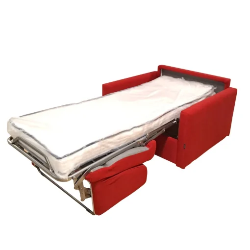 Bissolo Casa Divani Letto<POLTRONA LETTO MOD. MADRID CON RETE ELETTROSALDATA IN TESSUTO ROSSO: vendita online POLTRONA LETTO MOD. MADRID CON RETE ELETTROSALDATA IN TESSUTO ROSSO in offerta